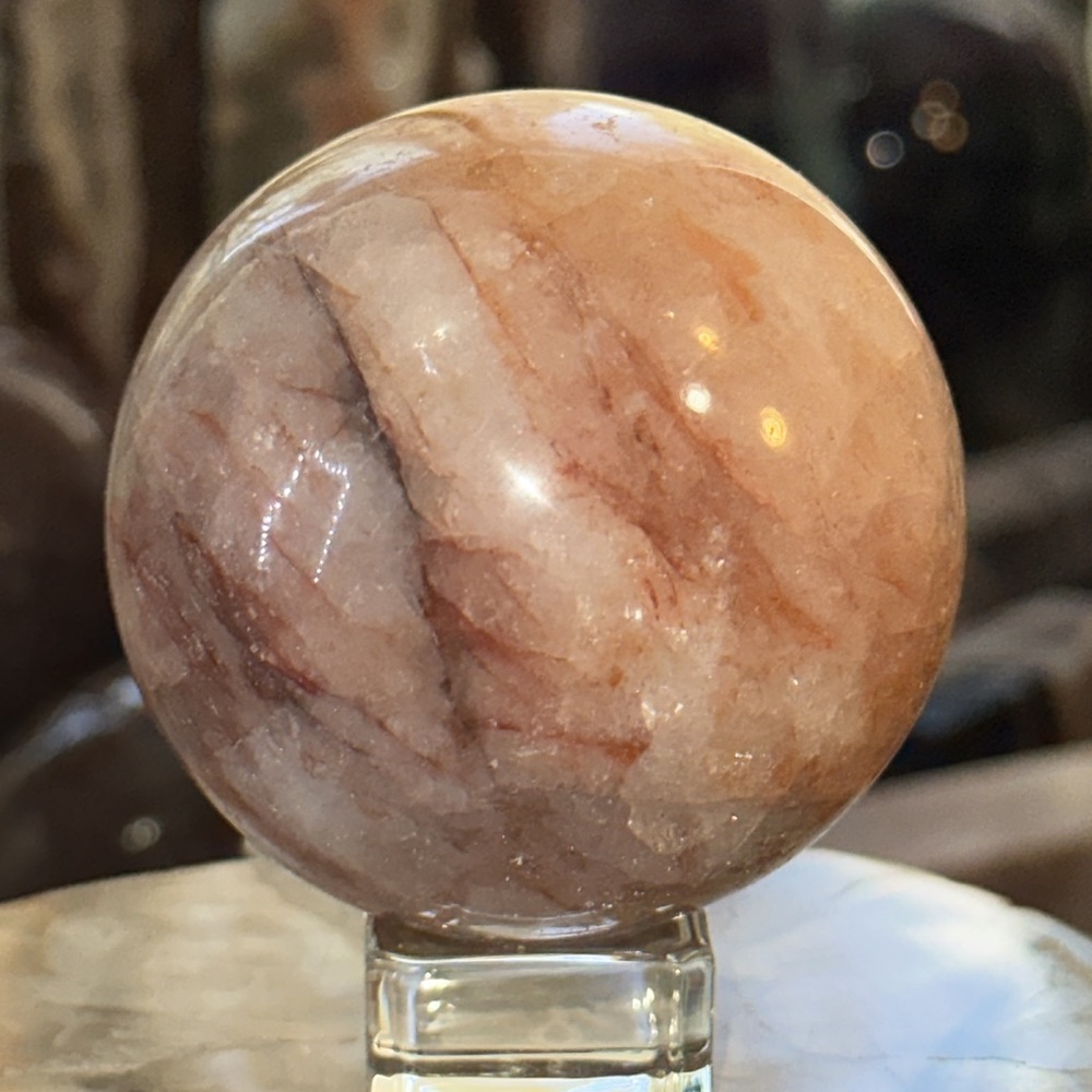 Fire Quartz Crystal Sphere!
